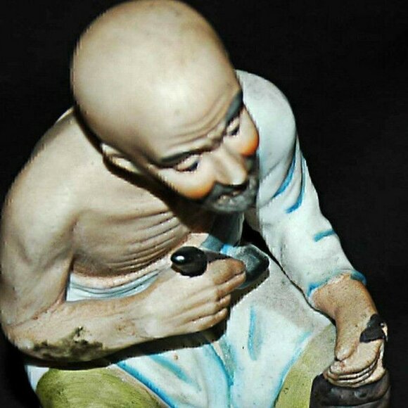 Old Man Woman Ceramic Porcelain  Figurines Vintage - Picture 8 of 8